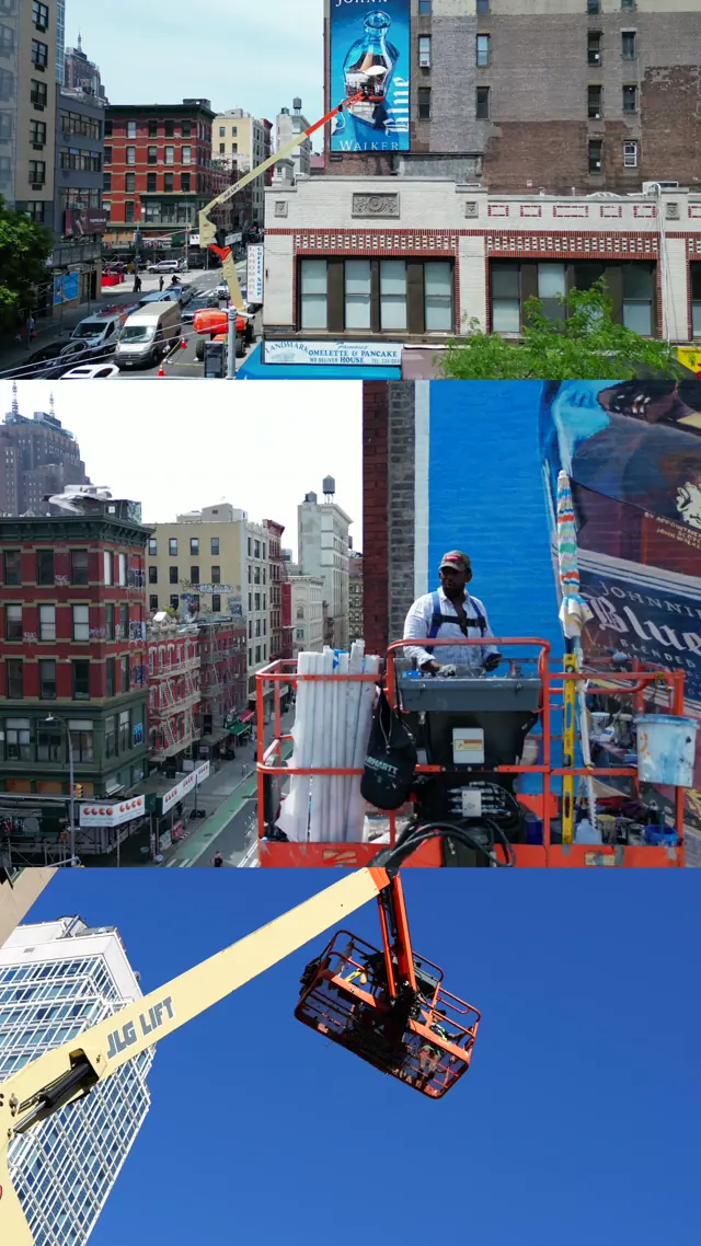 Johnnie Walker Blue mural by Open Air Gallery, New York, NY