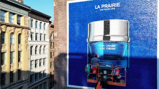 La Prairie mural by Open Air Gallery, New York, NY