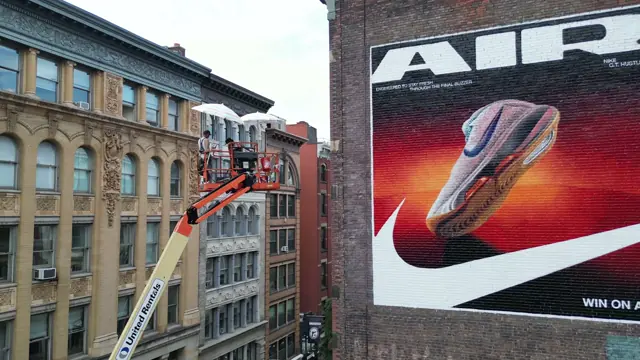 Nike Air mural by Open Air Gallery, New York, NY
