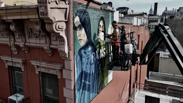 Rains mural by Open Air Gallery, New York, NY